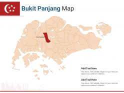 Singapore states bukit panjang map powerpoint presentation ppt template
