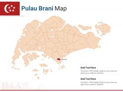 Singapore states pulau brani map powerpoint presentation ppt template
