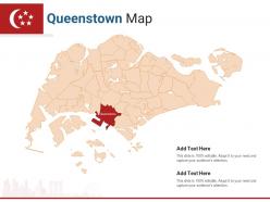 Singapore states queenstown map powerpoint presentation ppt template