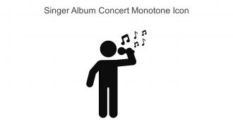 Singer Album Concert Monotone Icon In Powerpoint Pptx Png And Editable Eps Format