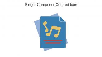 Singer Composer Colored Icon In Powerpoint Pptx Png And Editable Eps Format