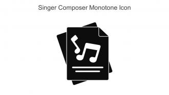 Singer Composer Monotone Icon In Powerpoint Pptx Png And Editable Eps Format