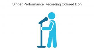 Singer Performance Recording Colored Icon In Powerpoint Pptx Png And Editable Eps Format