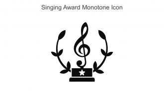 Singing Award Monotone Icon In Powerpoint Pptx Png And Editable Eps Format