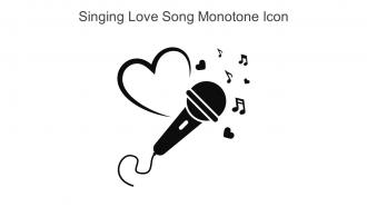 Singing Love Song Monotone Icon In Powerpoint Pptx Png And Editable Eps Format