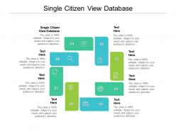 Single citizen view database ppt powerpoint presentation inspiration graphic images cpb