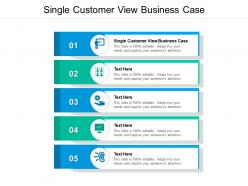 Single customer view business case ppt powerpoint presentation icon visual aids cpb