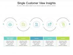 Single customer view insights ppt powerpoint presentation styles master slide cpb