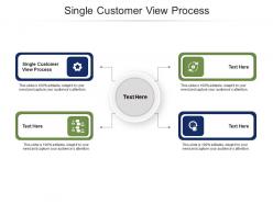 Single customer view process ppt powerpoint presentation professional graphics cpb