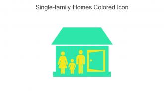 Single Family Homes Colored Icon In Powerpoint Pptx Png And Editable Eps Format