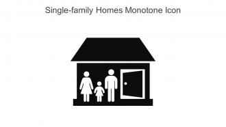Single Family Homes Monotone Icon In Powerpoint Pptx Png And Editable Eps Format