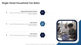 Single Head Household Tax Rates In Powerpoint And Google Slides Cpb