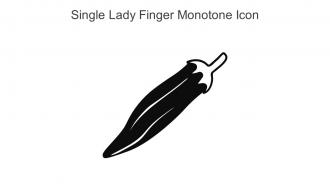 Single Lady Finger Monotone Icon In Powerpoint Pptx Png And Editable Eps Format