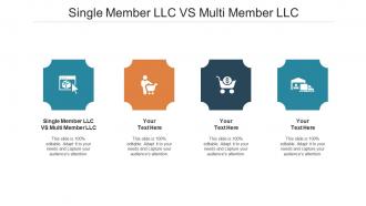 Single member llc vs multi member llc ppt powerpoint presentation infographics cpb