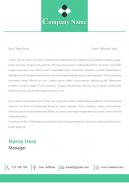Single page ngo letterhead design template