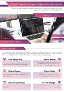 Single page scroll web application template presentation report ppt pdf document