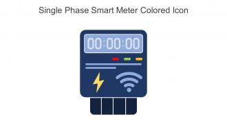Single Phase Smart Meter Colored Icon In Powerpoint Pptx Png And Editable Eps Format