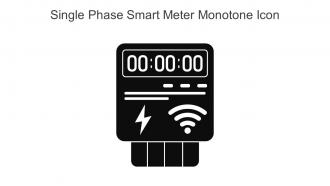 Single Phase Smart Meter Monotone Icon In Powerpoint Pptx Png And Editable Eps Format