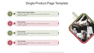 Single Product Page Template In Powerpoint And Google Slides Cpb