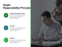 Single responsibility principle ppt powerpoint presentation infographic template templates cpb