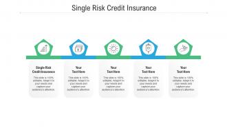 Single risk credit insurance ppt powerpoint presentation show portrait cpb