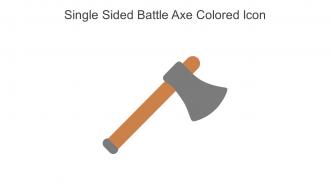 Single Sided Battle Axe Colored Icon In Powerpoint Pptx Png And Editable Eps Format
