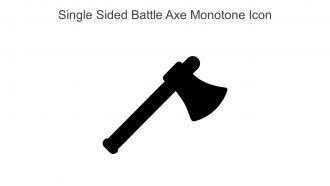 Single Sided Battle Axe Monotone Icon In Powerpoint Pptx Png And Editable Eps Format