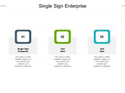 Single sign enterprise ppt powerpoint presentation styles ideas cpb