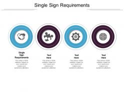 Single sign requirements ppt powerpoint presentation layouts file formats cpb