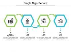 Single sign service ppt powerpoint presentation ideas cpb