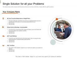 Single solution for all your problems equity crowd investing ppt professional