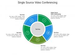 Single source video conferencing ppt powerpoint presentation summary microsoft cpb