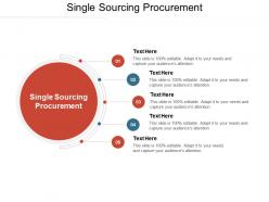 Single sourcing procurement ppt powerpoint presentation show styles cpb