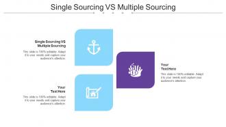 Single Sourcing Vs Multiple Sourcing Ppt Powerpoint Presentation Styles Inspiration Cpb