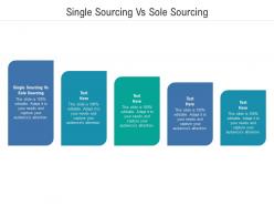Single sourcing vs sole sourcing ppt powerpoint presentation pictures display cpb