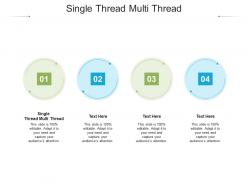 Single thread multi thread ppt powerpoint presentation slides structure cpb