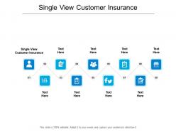 Single view customer insurance ppt powerpoint presentation infographic template picture cpb