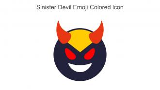 Sinister Devil Emoji Colored Icon In Powerpoint Pptx Png And Editable Eps Format