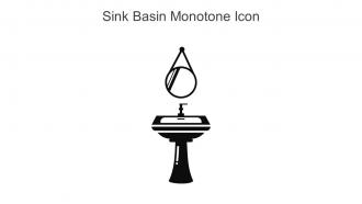 Sink Basin Monotone Icon In Powerpoint Pptx Png And Editable Eps Format