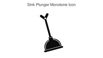 Sink Plunger Monotone Icon In Powerpoint Pptx Png And Editable Eps Format