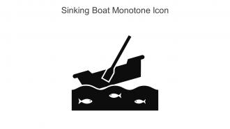 Sinking Boat Monotone Icon In Powerpoint Pptx Png And Editable Eps Format