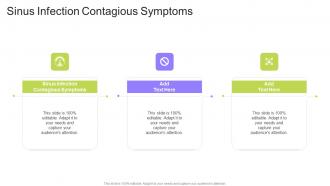 Sinus Infection Contagious Symptoms In Powerpoint And Google Slides Cpb