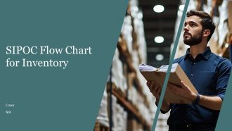 SIPOC Flow Chart Showing Database And Material Inventory PPT Mockup AT