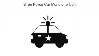 Siren Police Car Monotone Icon In Powerpoint Pptx Png And Editable Eps Format