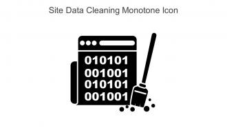 Site Data Cleaning Monotone Icon In Powerpoint Pptx Png And Editable Eps Format