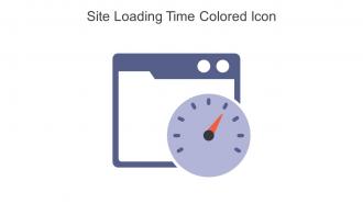 Site Loading Time Colored Icon In Powerpoint Pptx Png And Editable Eps Format