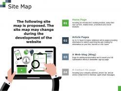 Site map ppt file graphics