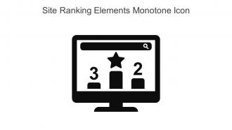 Site Ranking Elements Monotone Icon In Powerpoint Pptx Png And Editable Eps Format