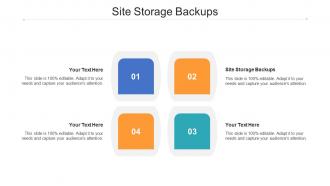 Site storage backups ppt powerpoint presentation file example file cpb