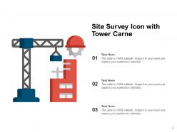 Site Survey Icon Business Performance Production Individual Equipment Construction